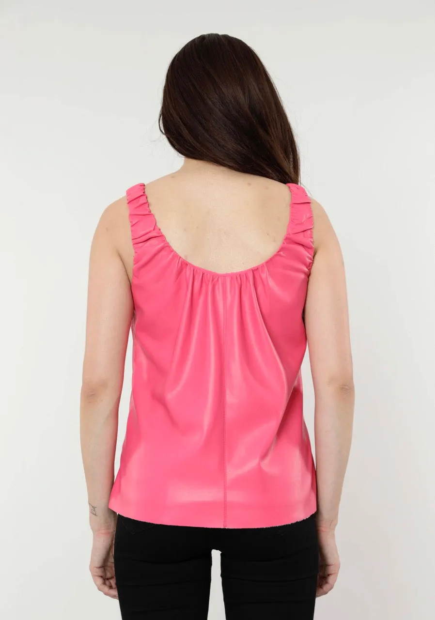 Faux Leather Tank Top