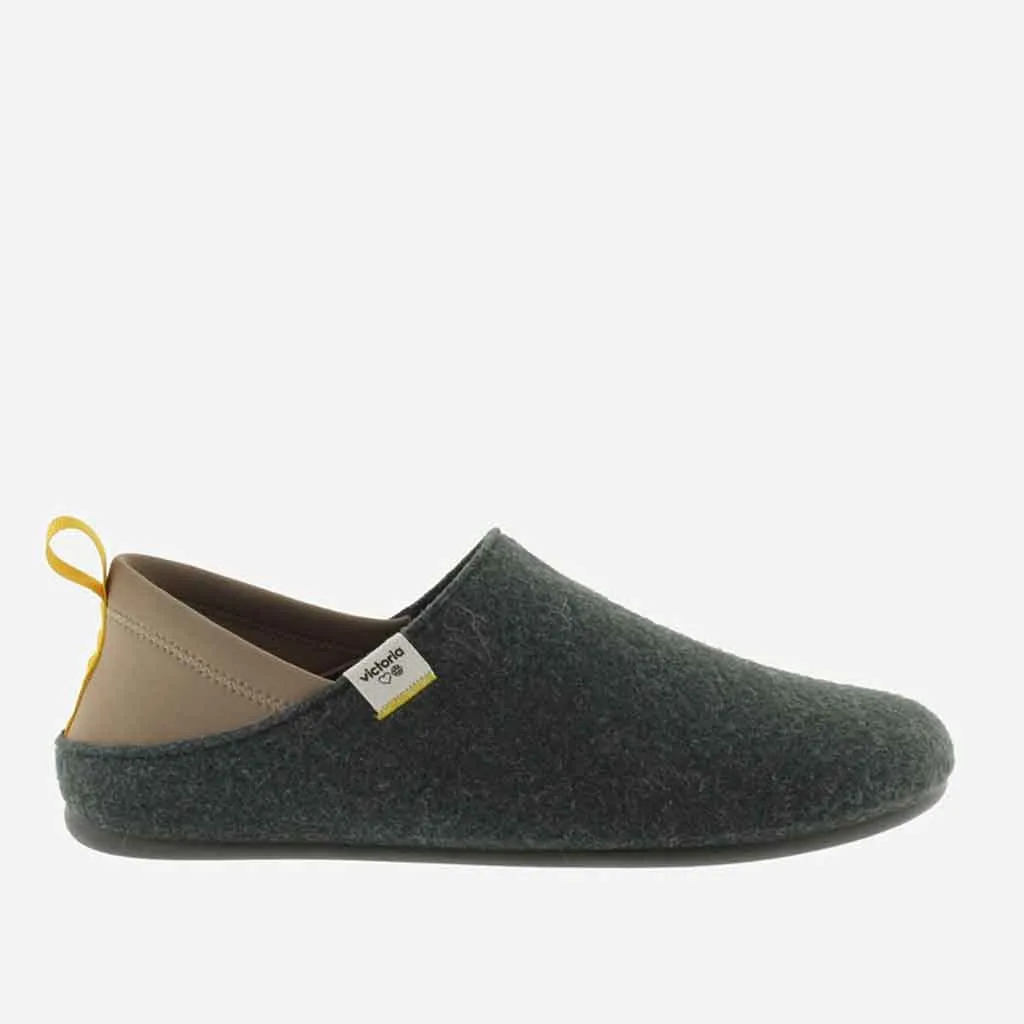 Felt Slipper for Men - Forest Green