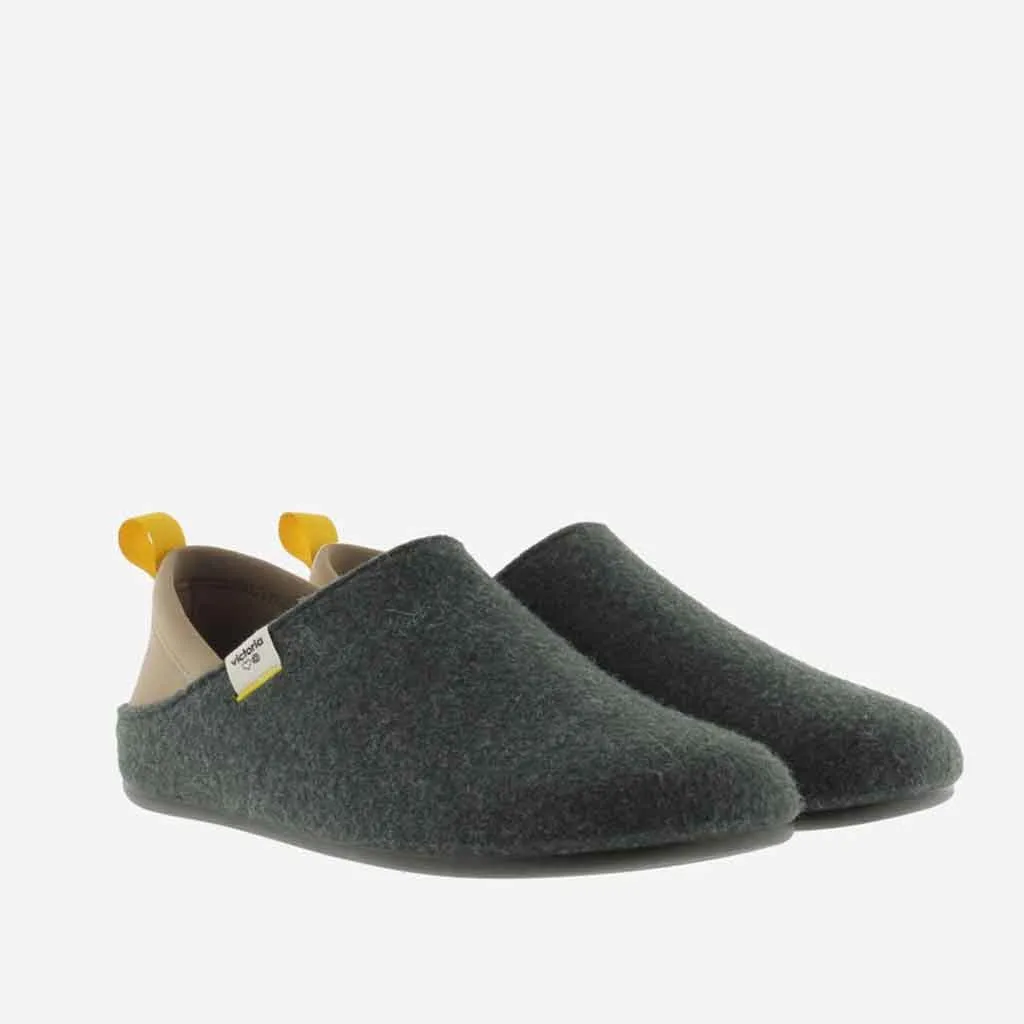 Felt Slipper for Men - Forest Green