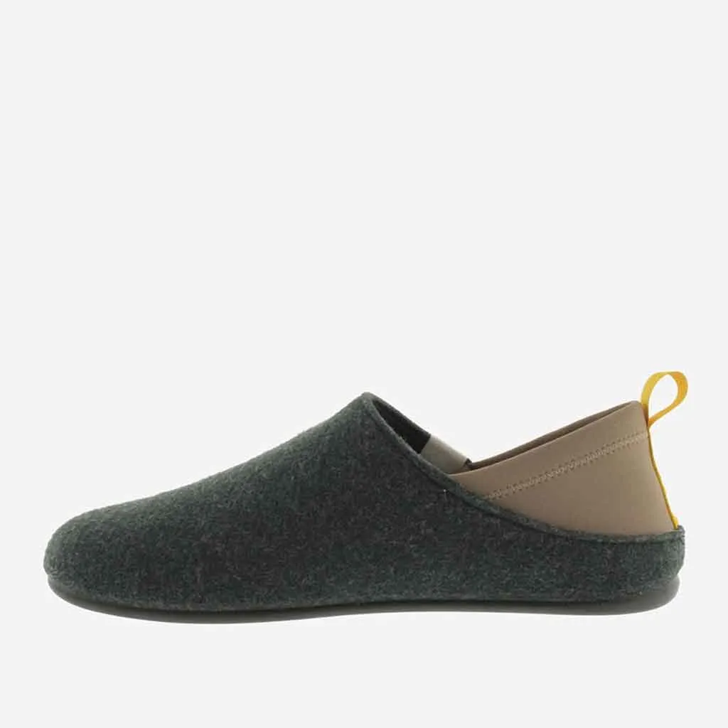 Felt Slipper for Men - Forest Green