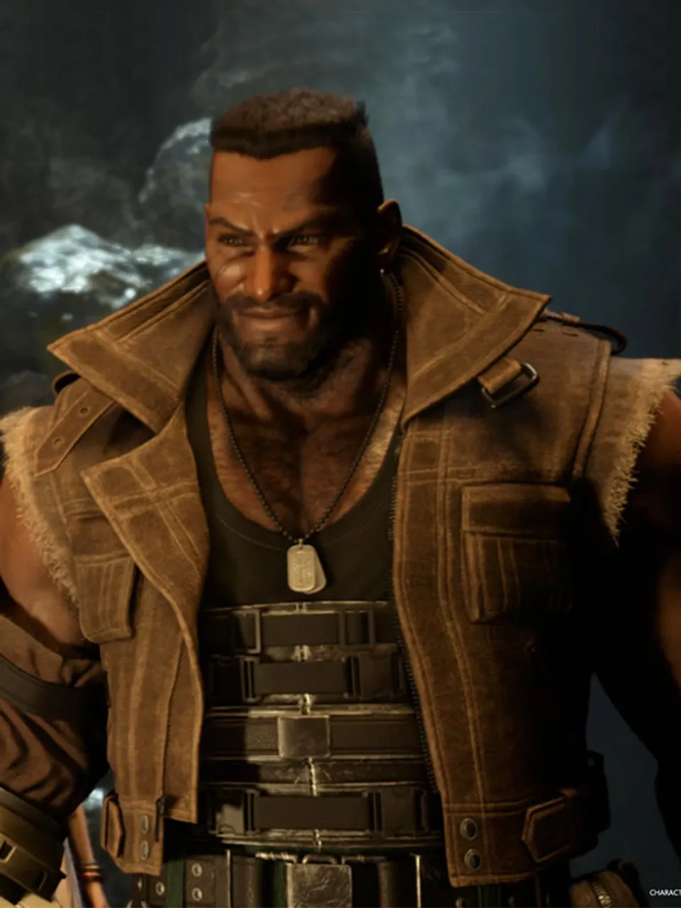 Final Fantasy VII Rebirth 2024 Barret Wallace Brown Vest