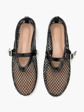 Fishnet Ballet Flats