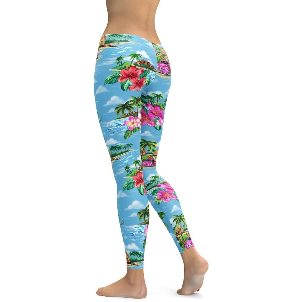 Floral Island Leggings