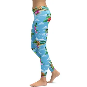 Floral Island Leggings