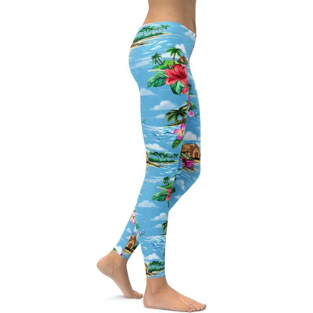 Floral Island Leggings