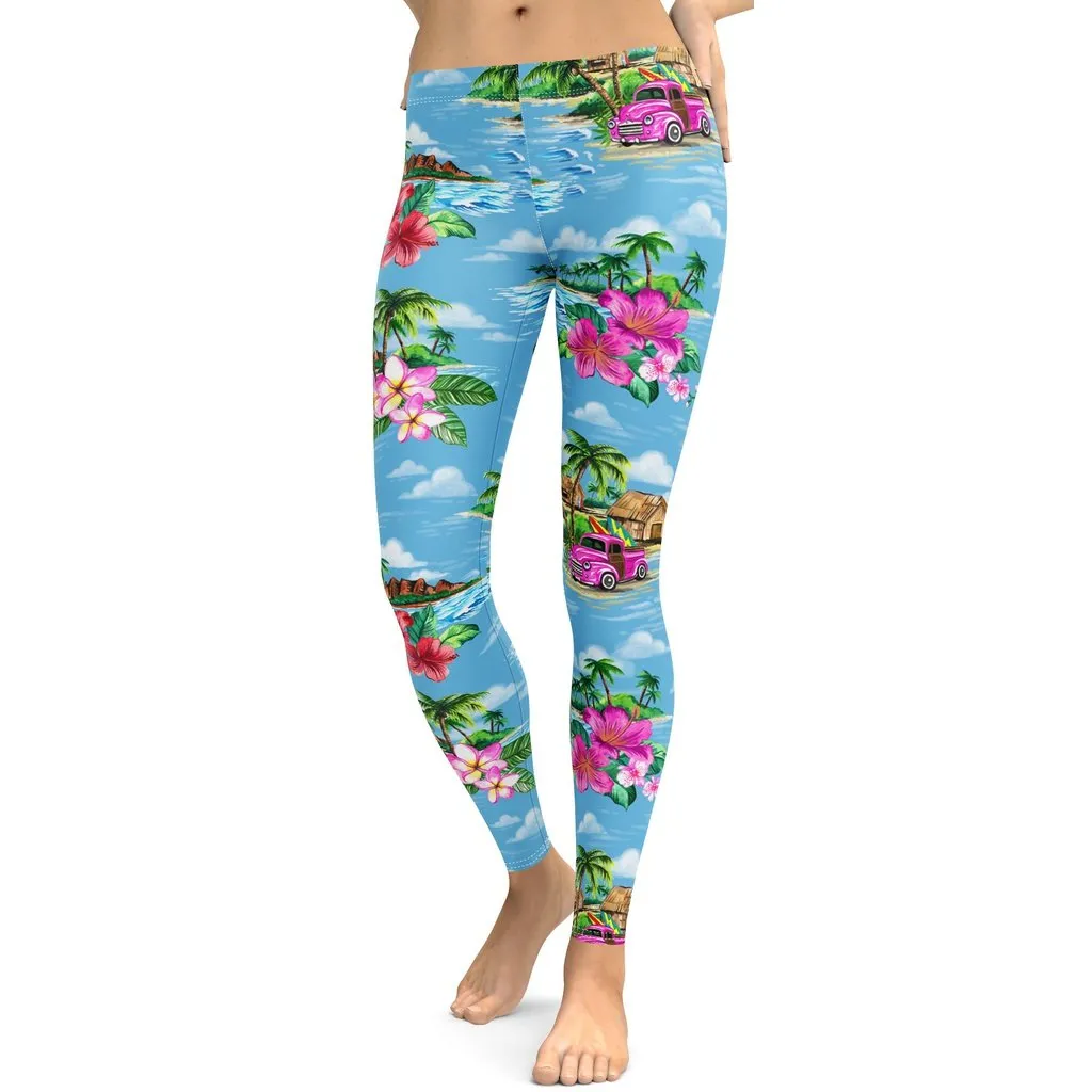 Floral Island Leggings