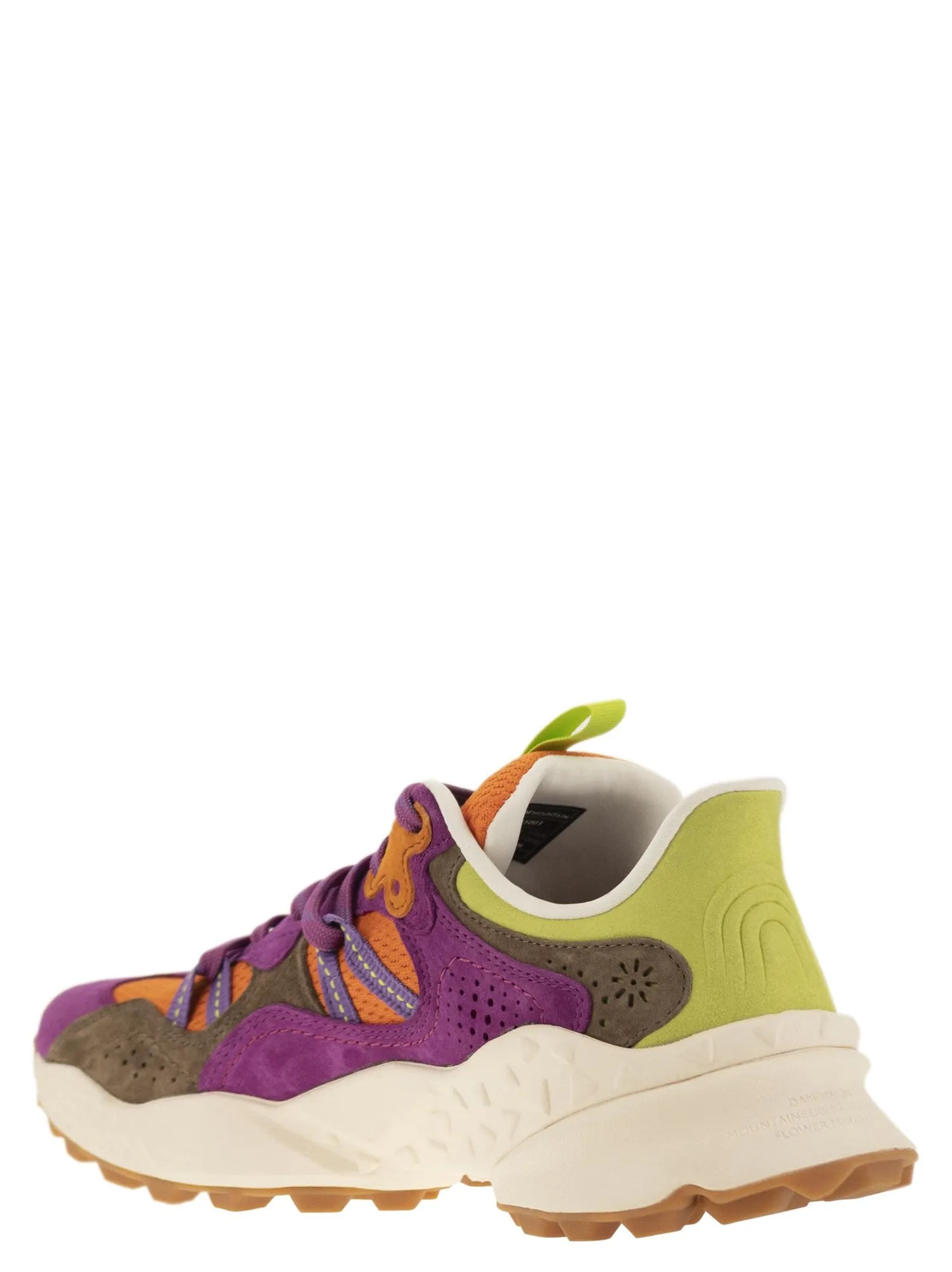 Flower Mountain    Flower Mountain Tiger Sneakers In Suede And Technical Fabric