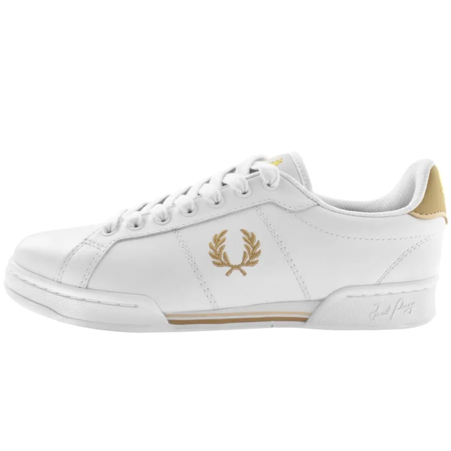 Fred Perry B722 Leather Trainers White