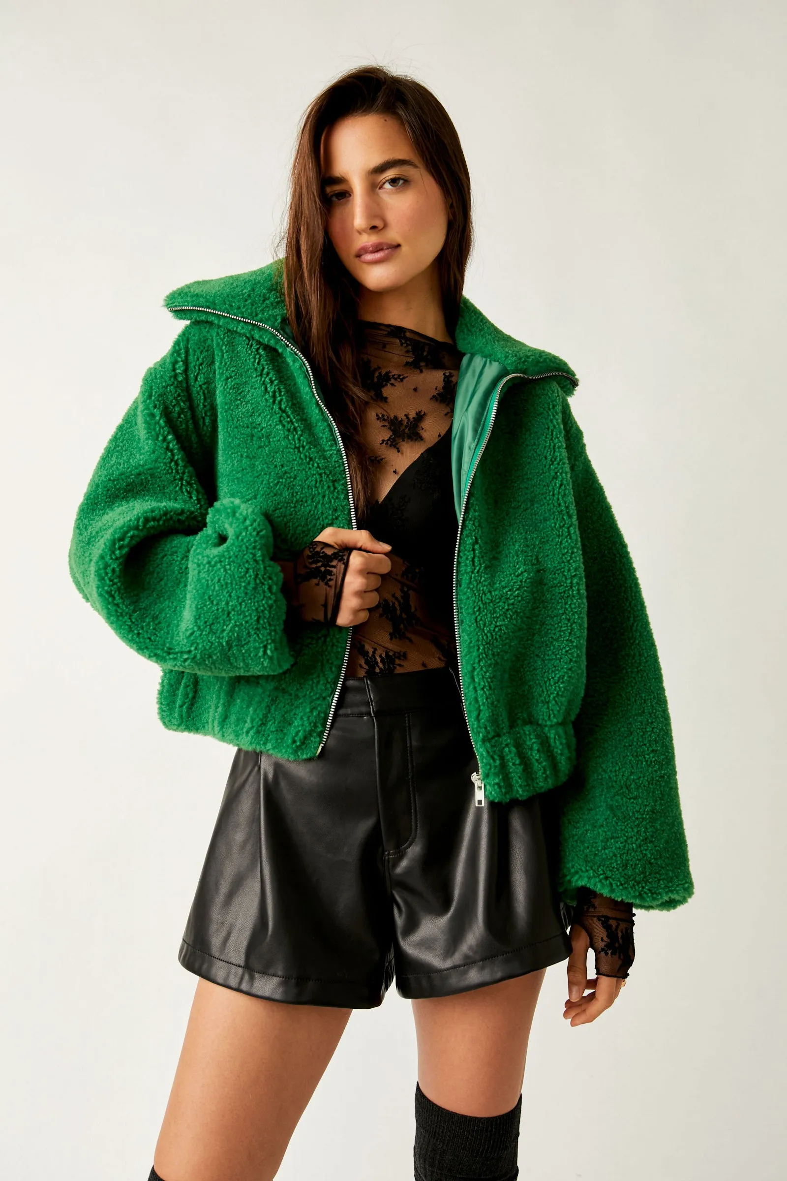 Free People Get Cozy Teddy Jacket