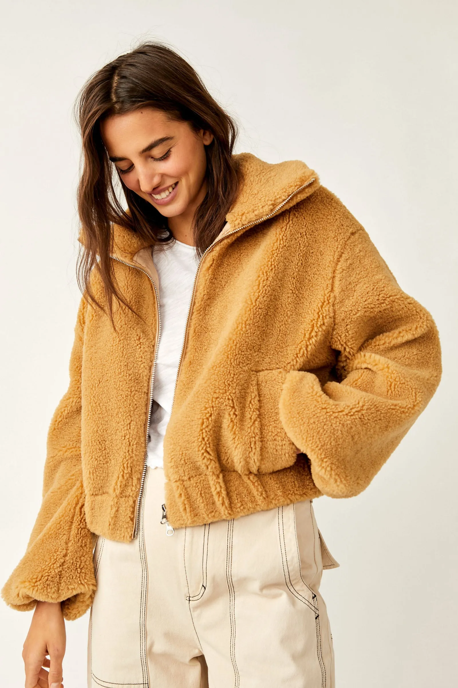 Free People Get Cozy Teddy Jacket