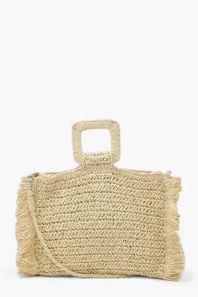 Fringe Straw Bag