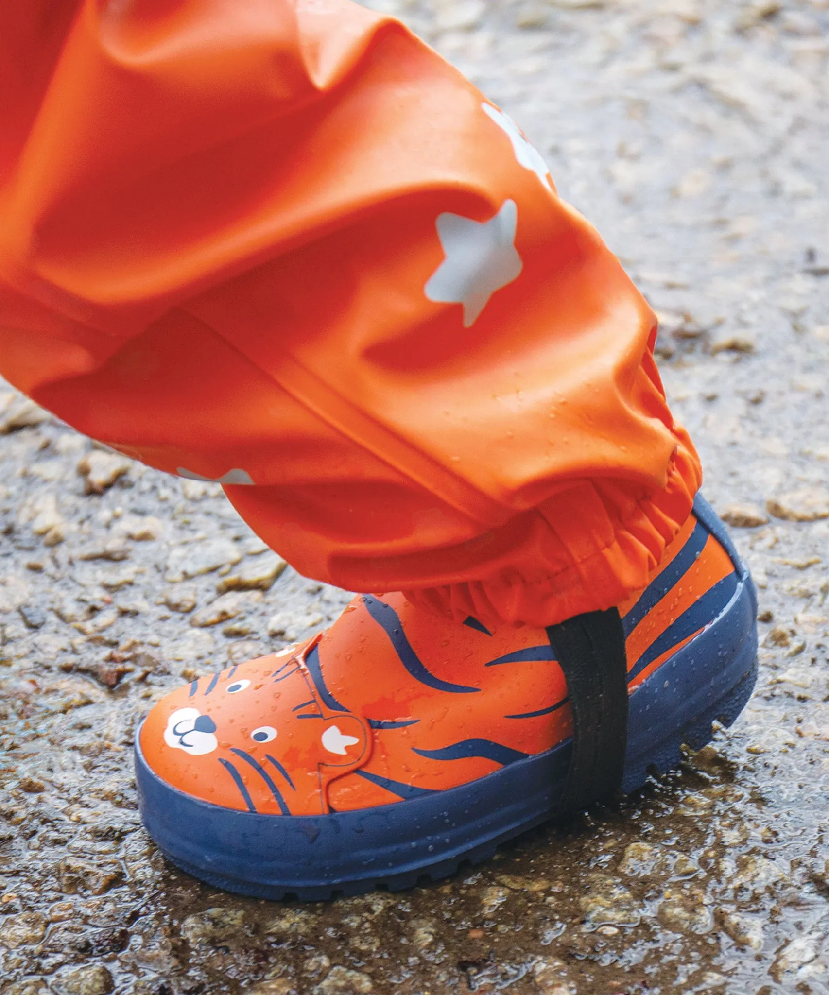 Frugi Character Puddle Buster Trousers - Salamander/Tiger