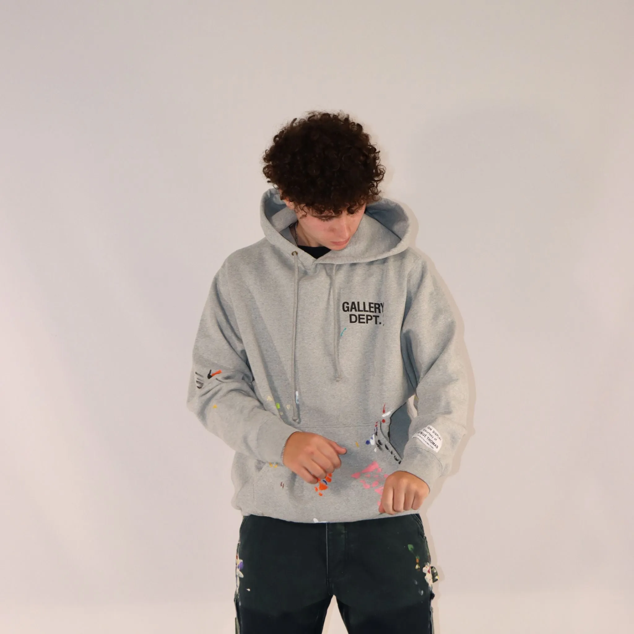 Gallery Dept Gallery Dept. Painter Logo Hoodie Grey