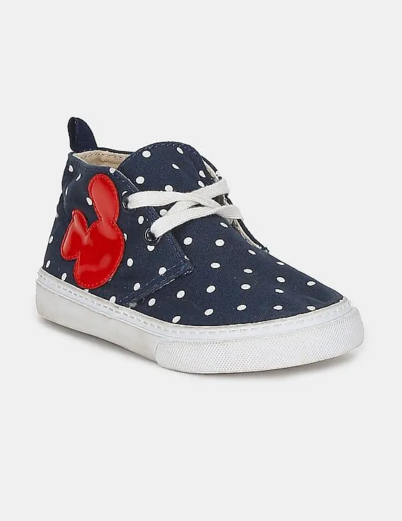 GAP Boys Blue Disney Mickey Mouse And Dots Sneakers