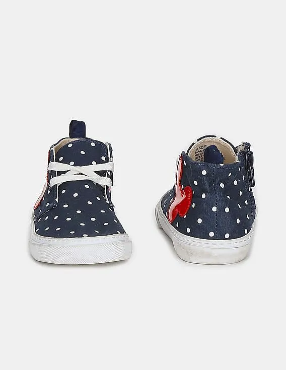 GAP Boys Blue Disney Mickey Mouse And Dots Sneakers