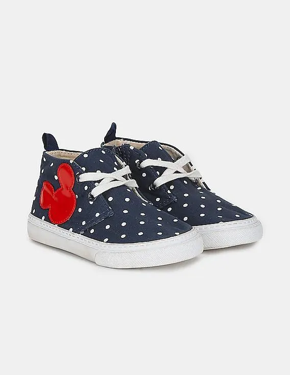 GAP Boys Blue Disney Mickey Mouse And Dots Sneakers