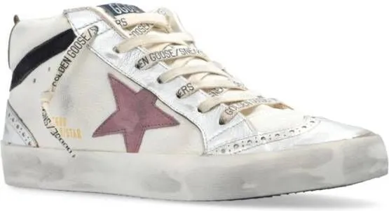 Golden Goose Mid Star leather sneakers White