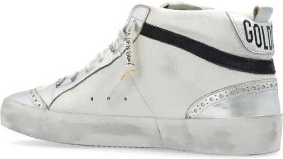 Golden Goose Mid Star leather sneakers White