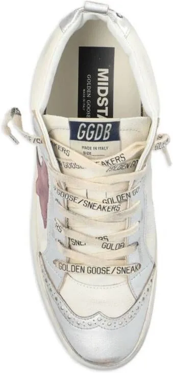 Golden Goose Mid Star leather sneakers White