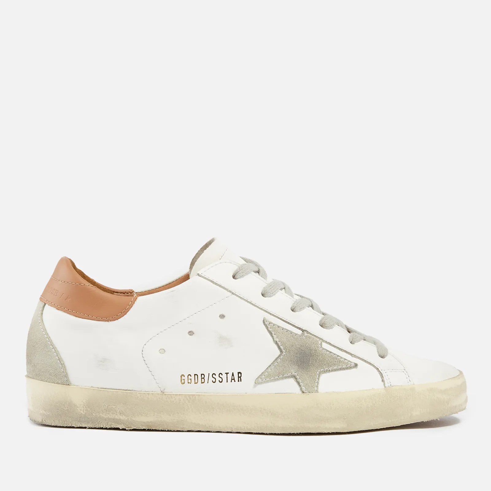 Golden Goose Superstar Leather and Suede Trainers - UK 3 | Coggles