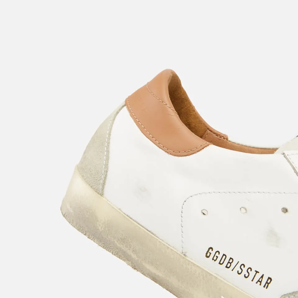 Golden Goose Superstar Leather and Suede Trainers - UK 3 | Coggles