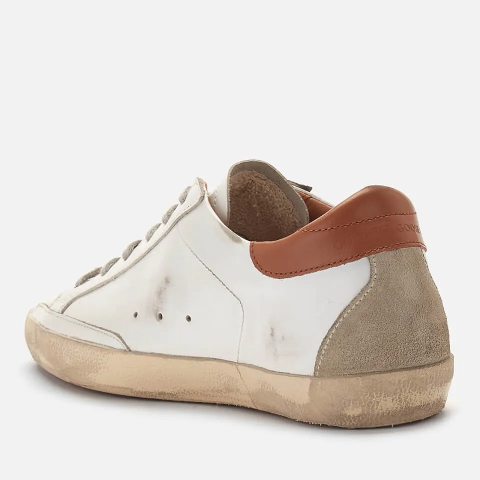 Golden Goose Superstar Leather and Suede Trainers - UK 3 | Coggles