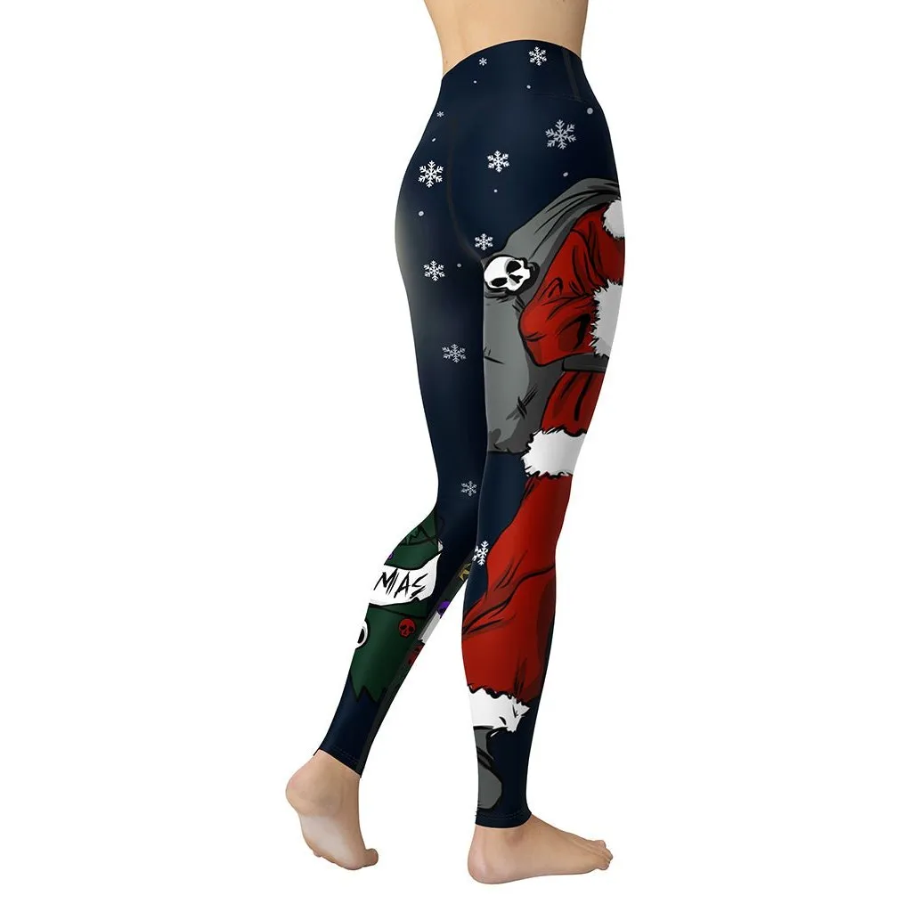 Goth Christmas Yoga Leggings