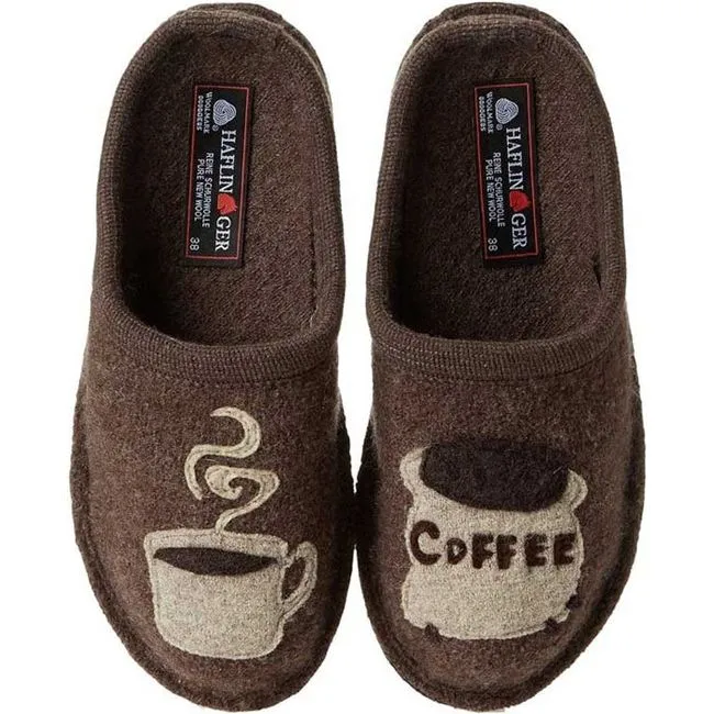 Haflinger Unisex Coffee Slipper