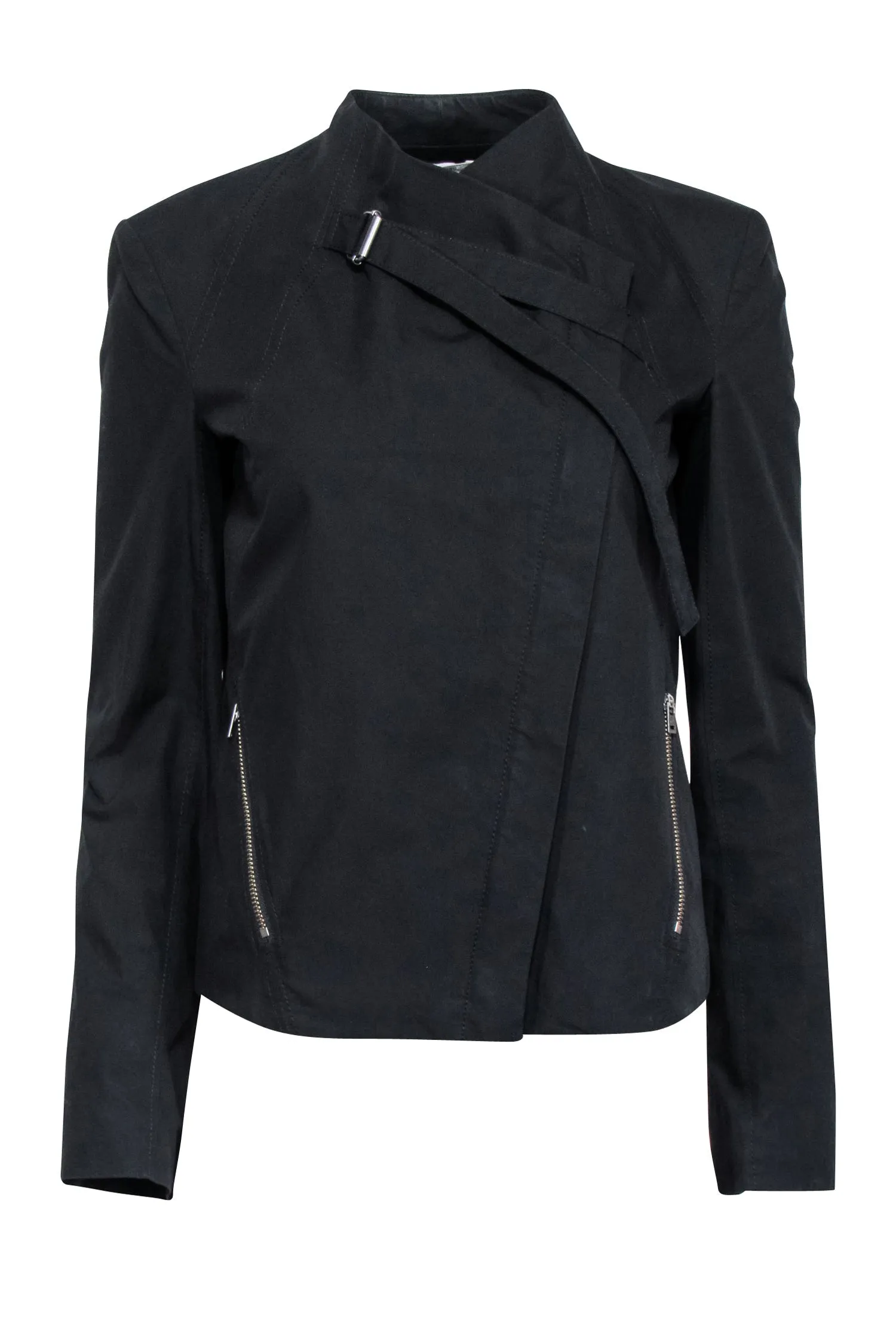 Helmut Lang - Black Moto Zipper Front Jacket Sz S