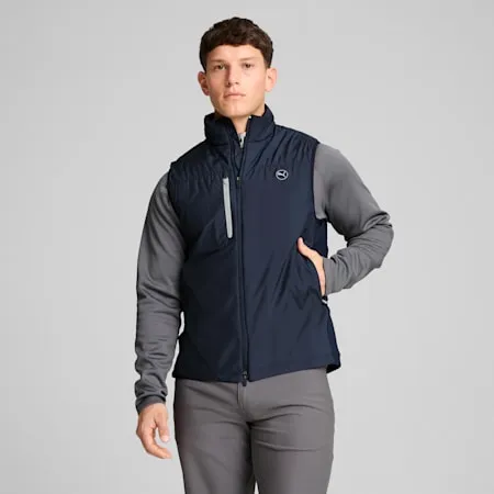 Hielands Men's Golf Vest | Deep Navy | PUMA New Arrivals | PUMA 