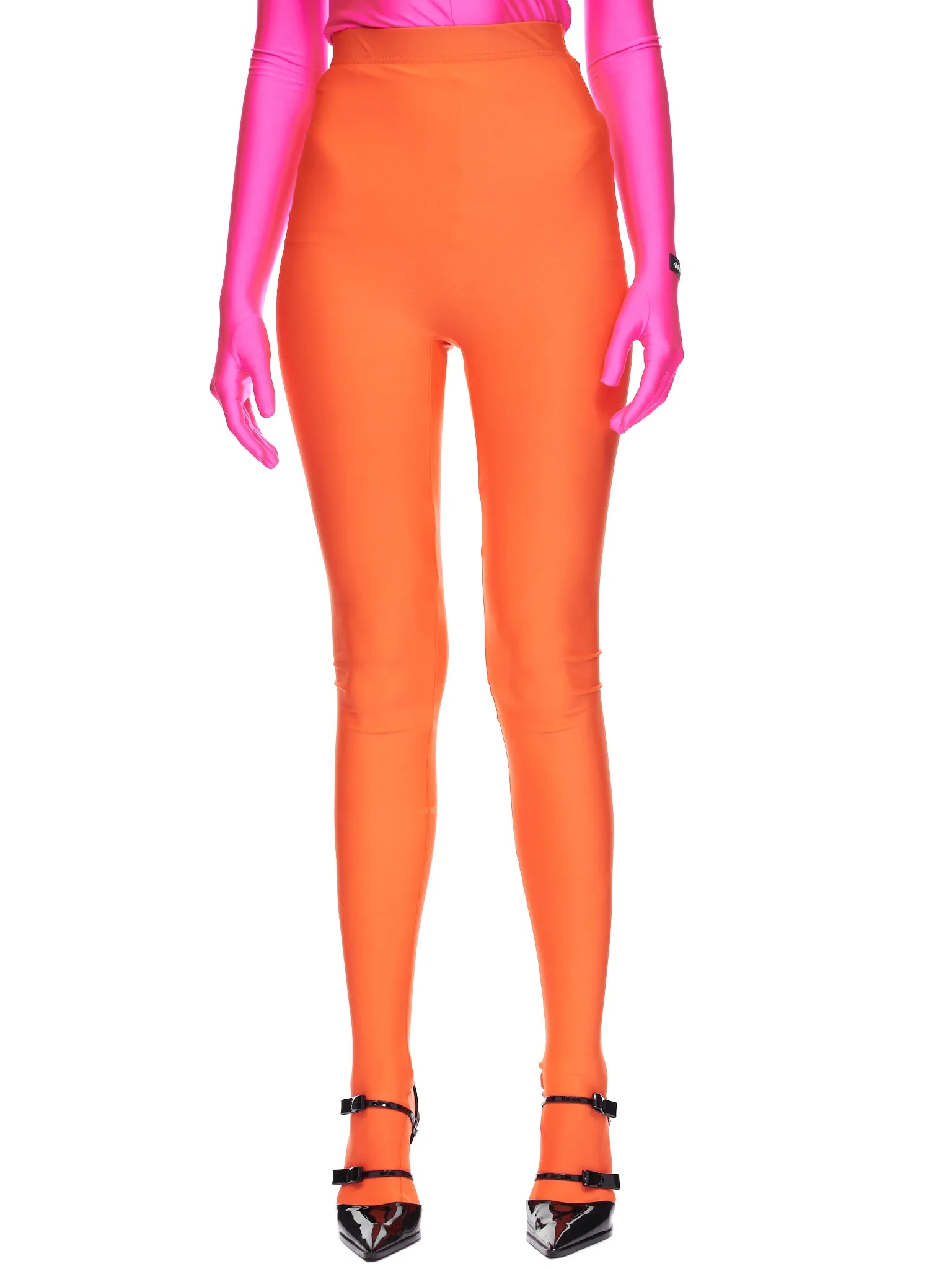 High-Waist Leggings (58G-R-ORANGE)