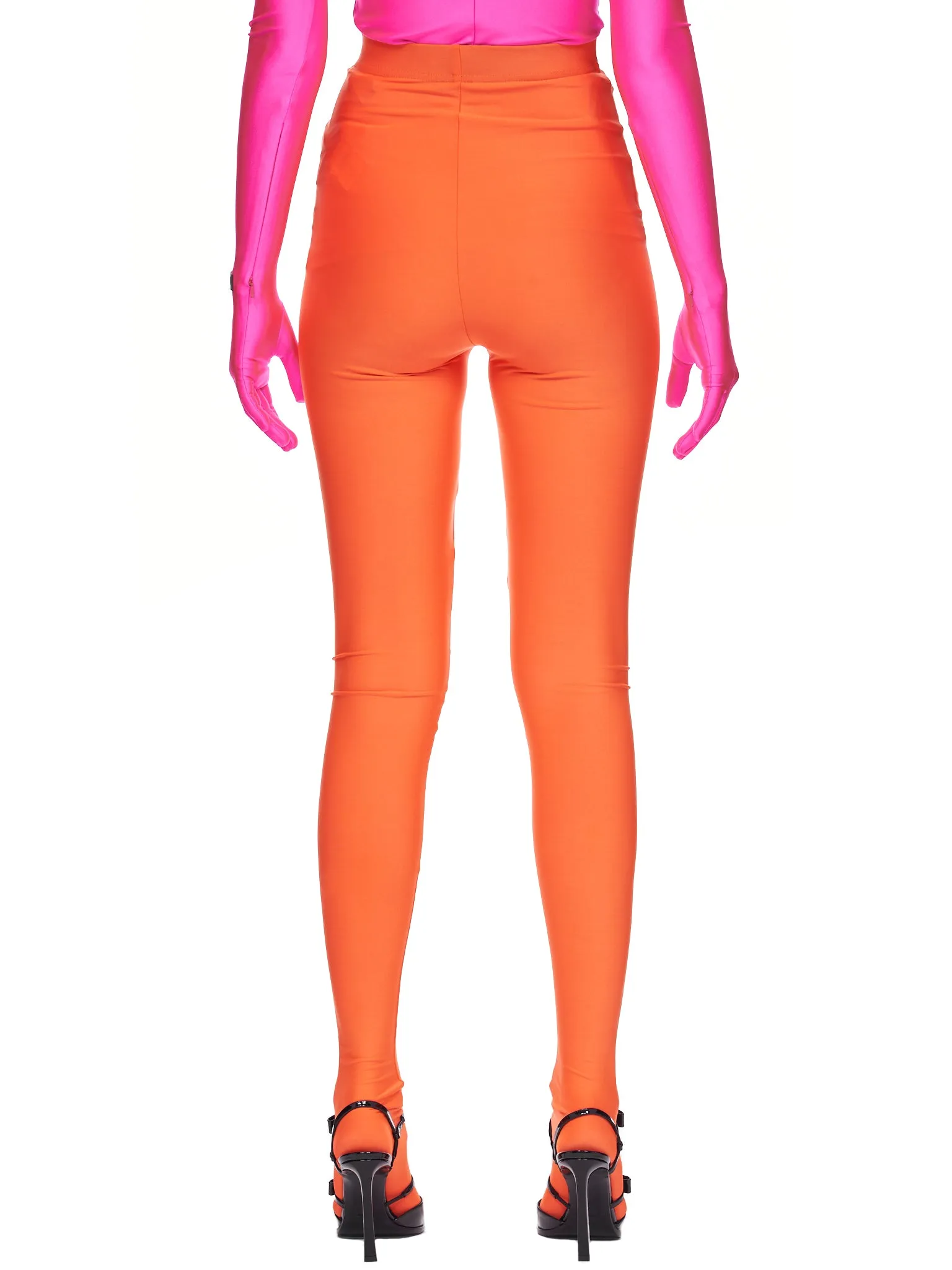 High-Waist Leggings (58G-R-ORANGE)