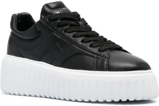 Hogan flatform lace-up sneakers Black