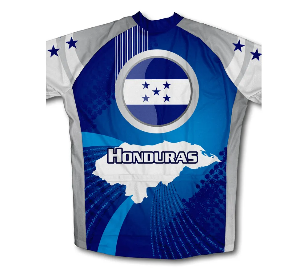 Honduras Flag Winter Thermal Cycling Jersey