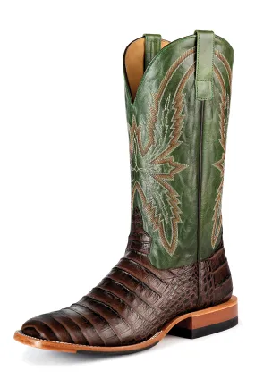 Horsepower Chocolate Caiman Print Men's Boot