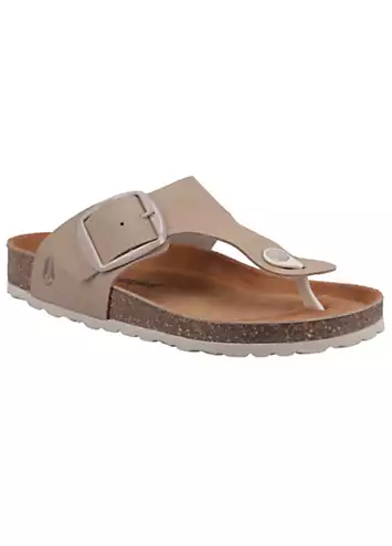 Hush Puppies Ladies Brown Billie Toepost Sandals | Grattan