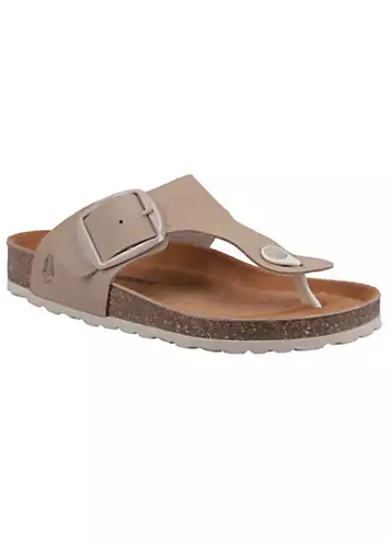 Hush Puppies Ladies Brown Billie Toepost Sandals | Grattan