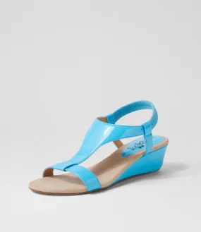 I LOVE BILLY Bunro Aqua Patent Pu Sandals