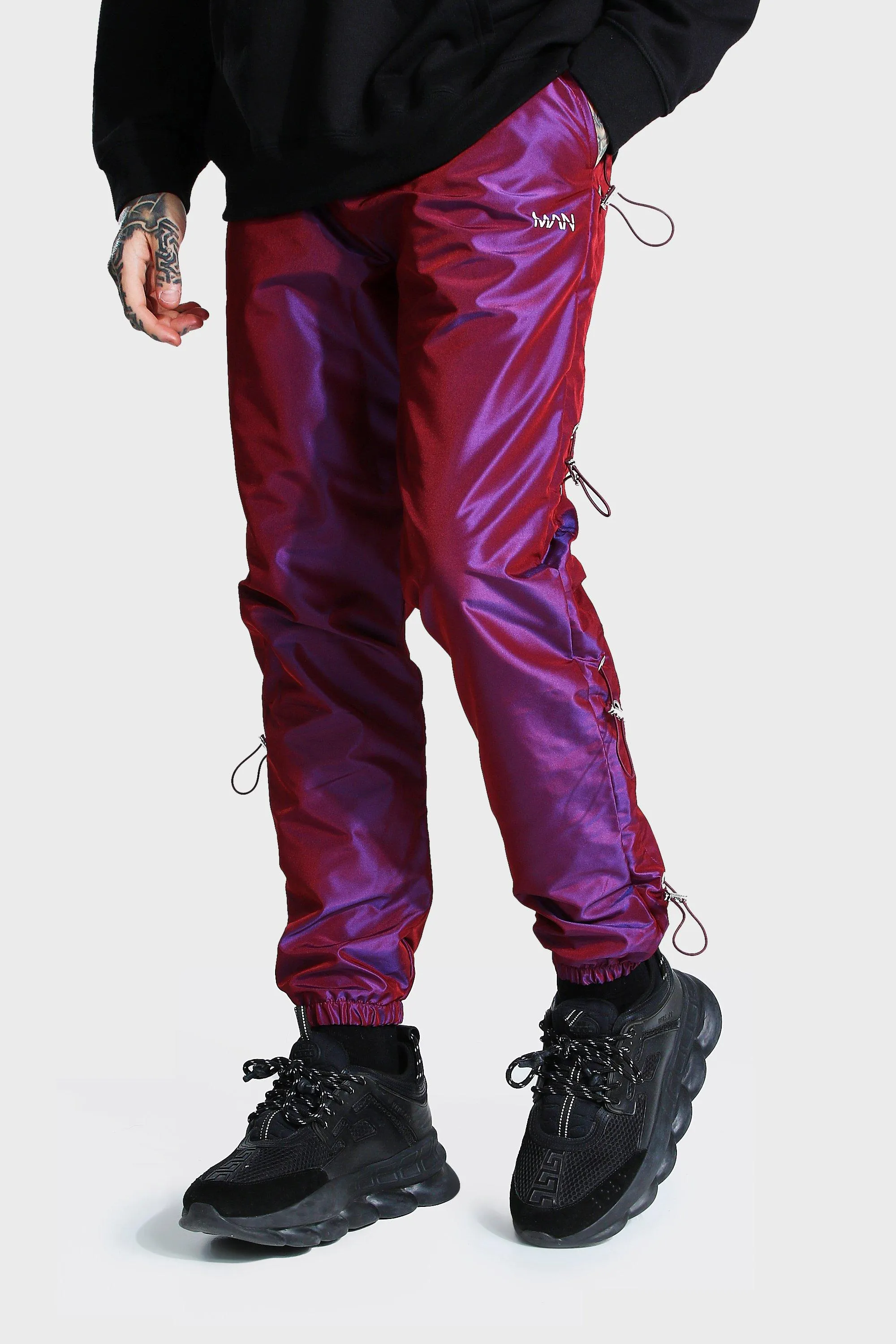 Iridescent Bungee Shell Joggers