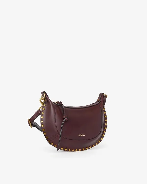 ISABEL MARANT OSKAN MOON SHOULDER BAG BURGUNDY