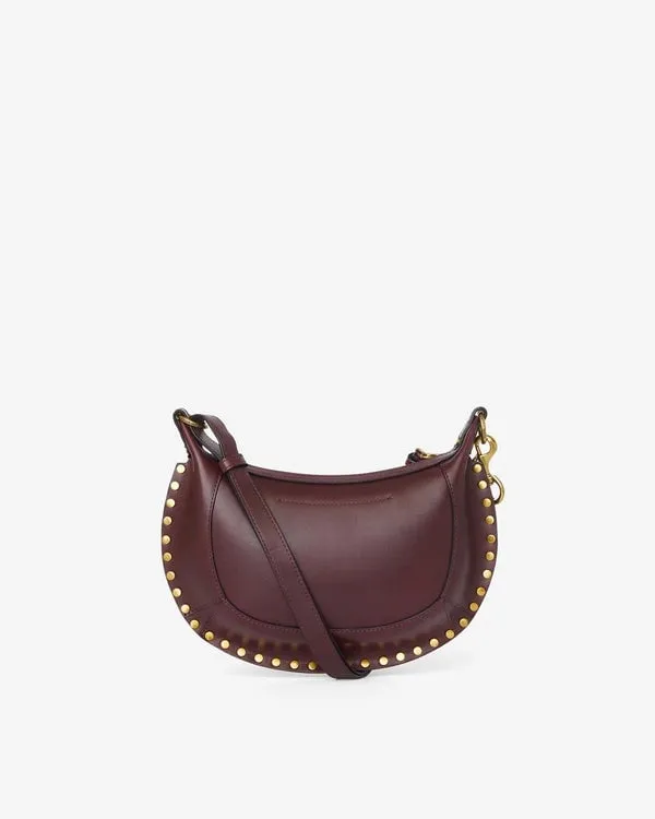 ISABEL MARANT OSKAN MOON SHOULDER BAG BURGUNDY