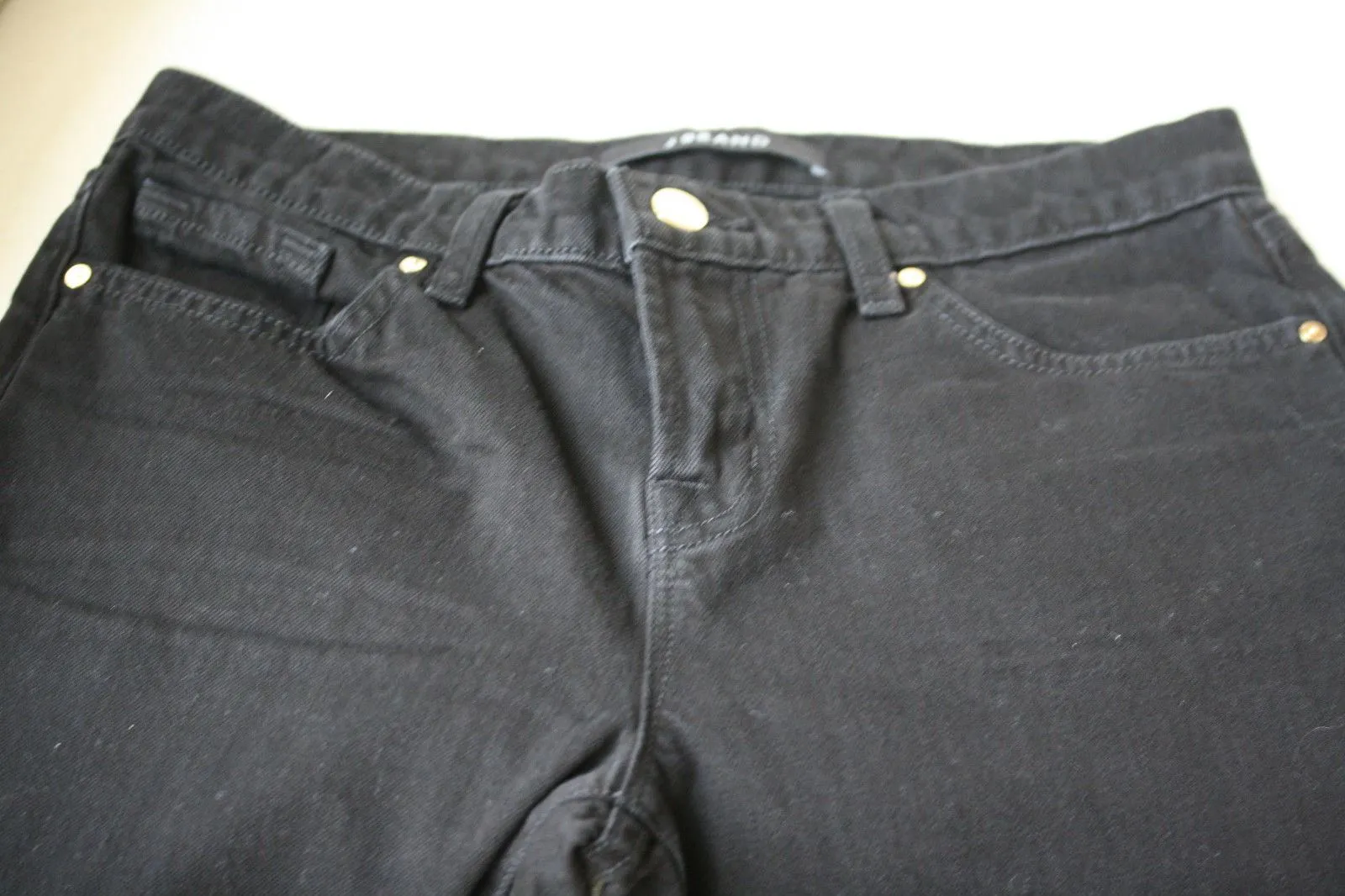 J BRAND JAKE BLACK DISTRESSED BOYFRIEND JEANS W24 UK 6