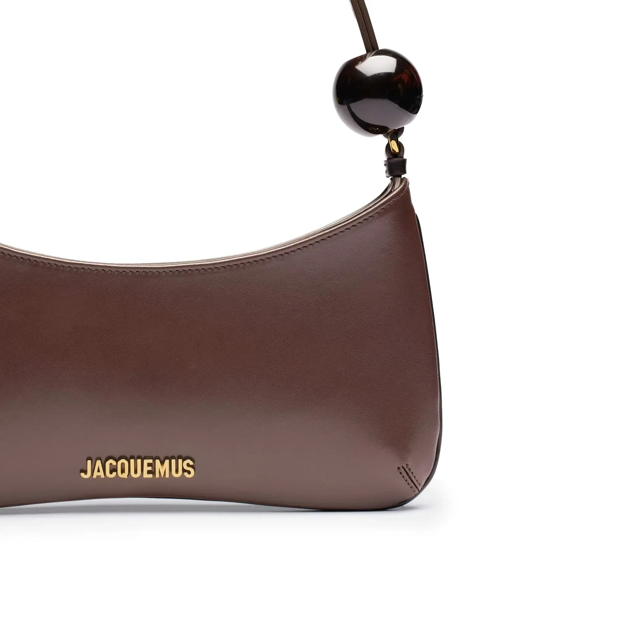 Jacquemus Le Bisou Perle Medium Brown Shoulder Bag