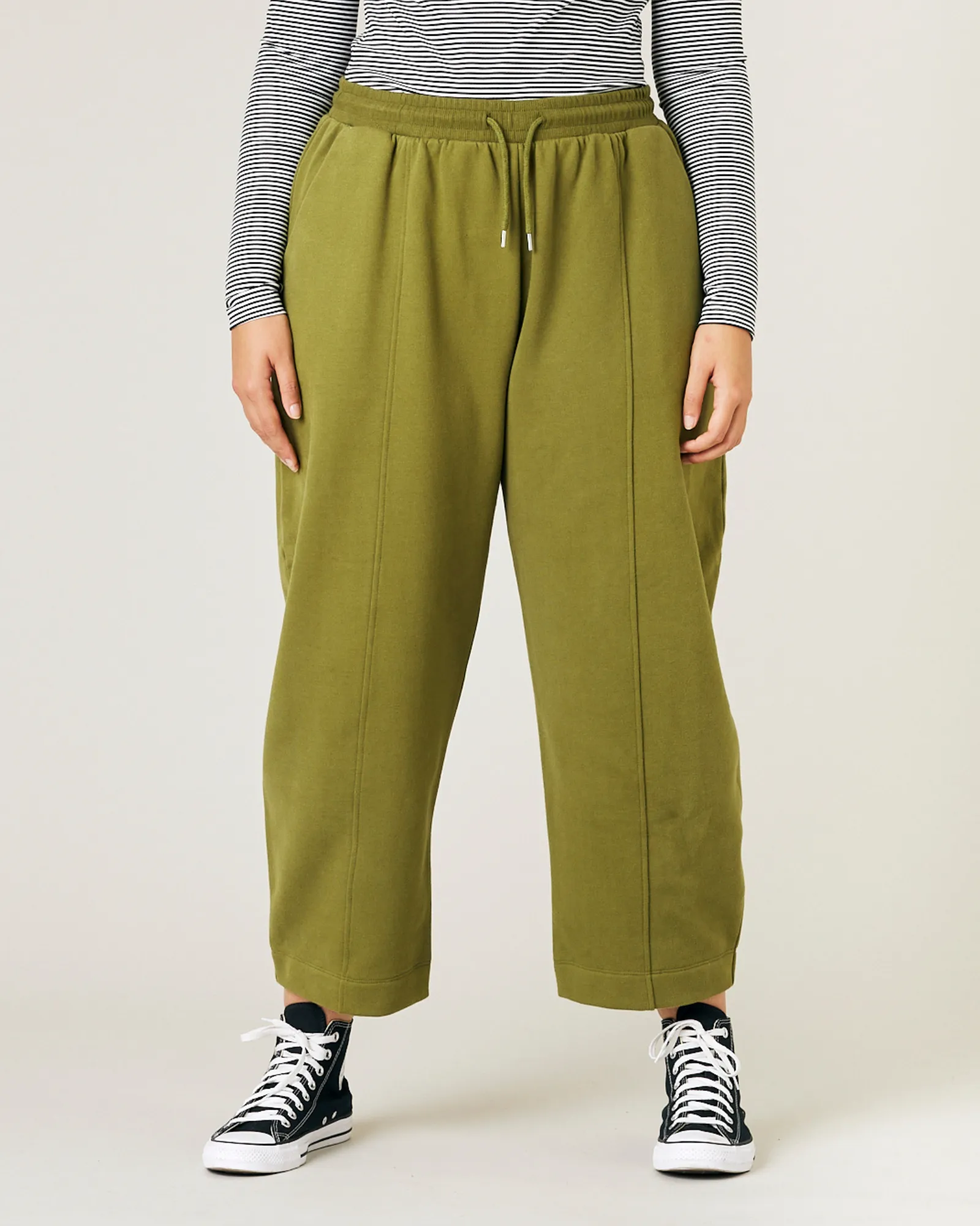 Jenny Avocado Fleece Jersey Trousers