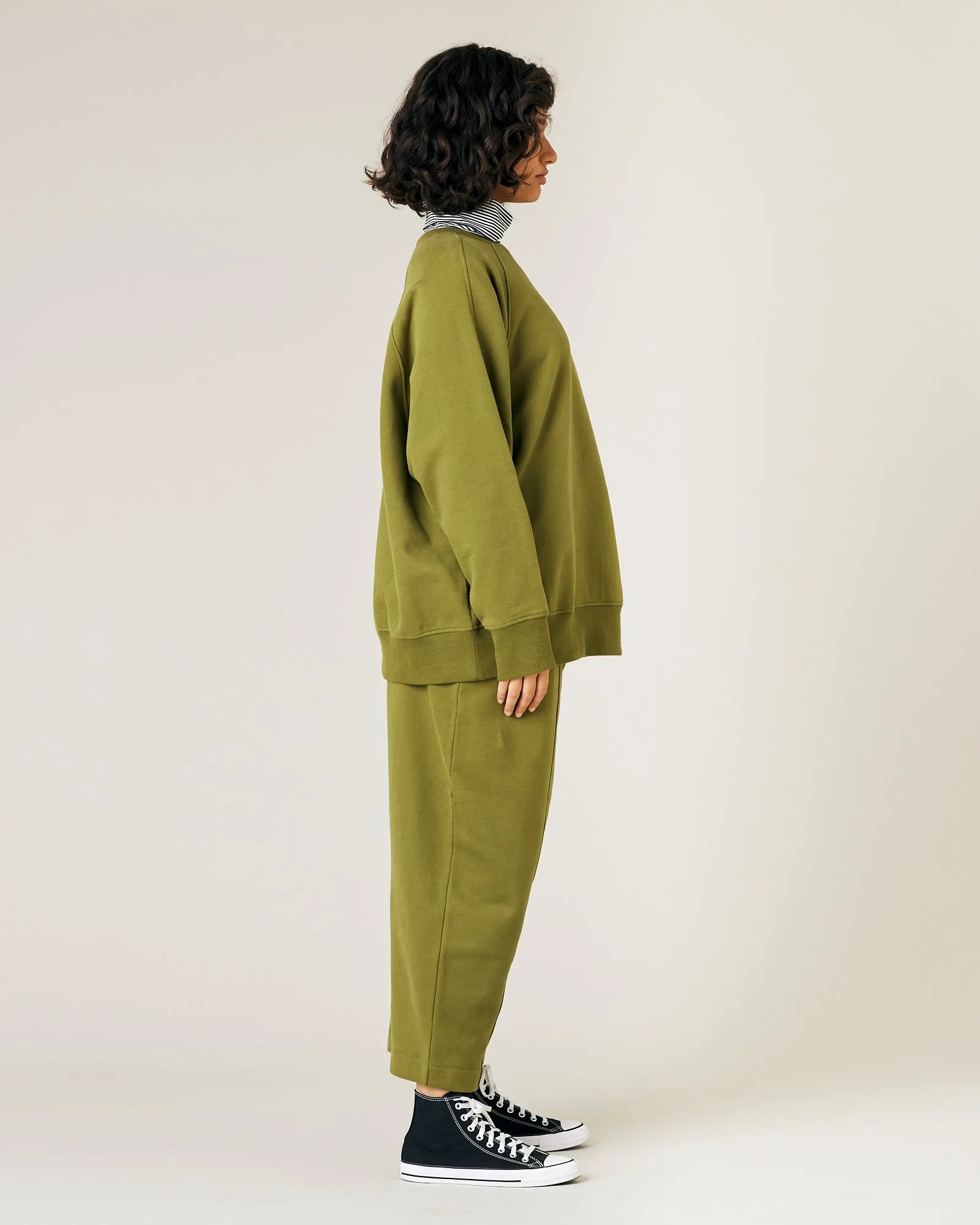 Jenny Avocado Fleece Jersey Trousers