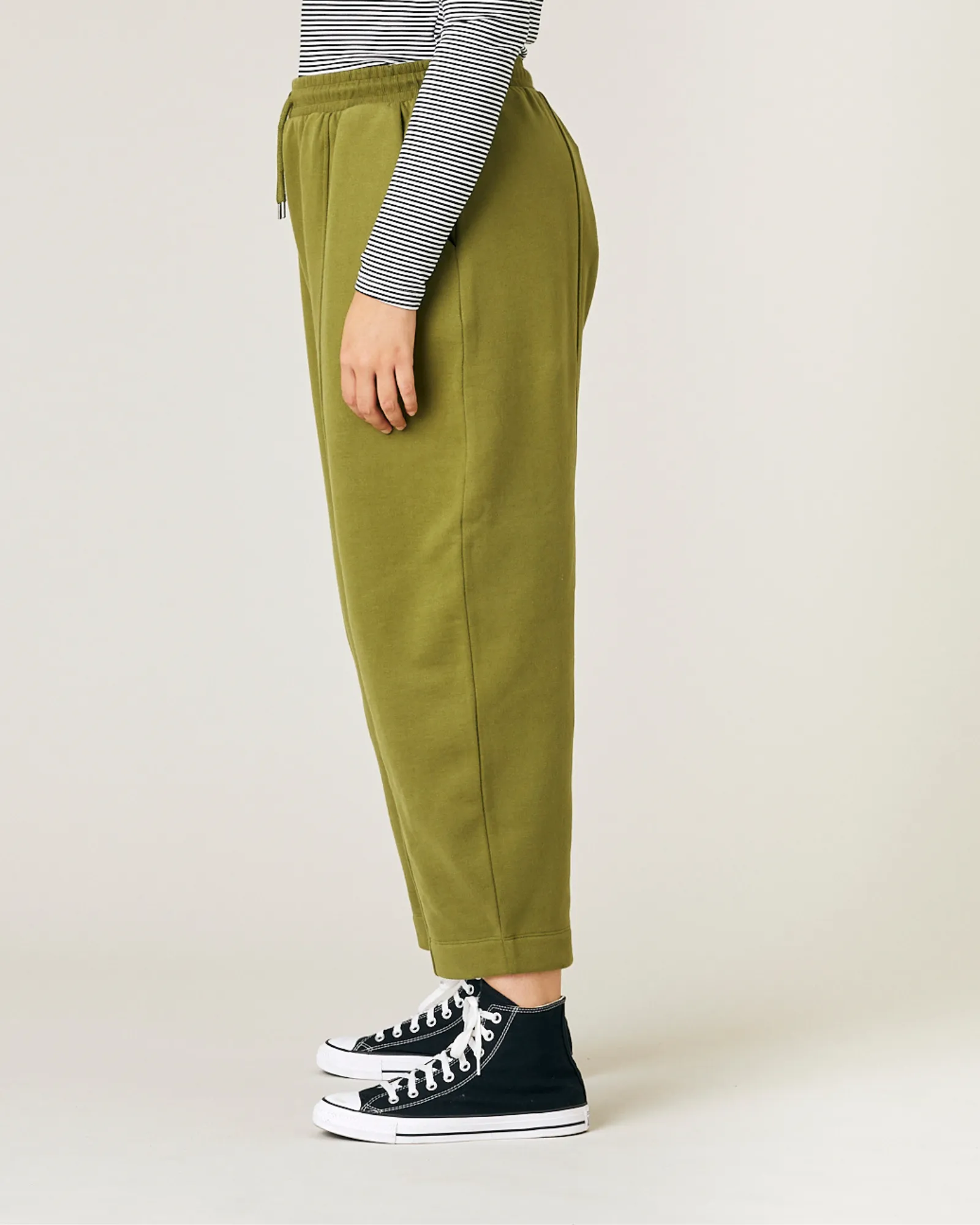 Jenny Avocado Fleece Jersey Trousers