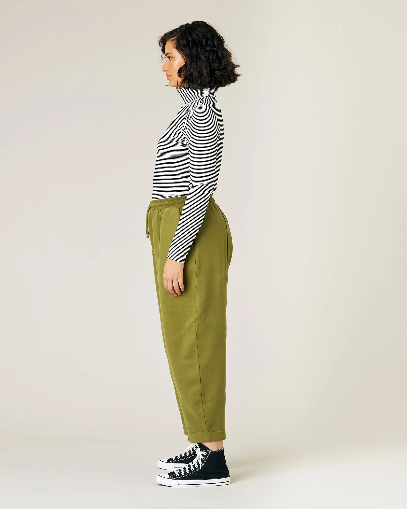 Jenny Avocado Fleece Jersey Trousers