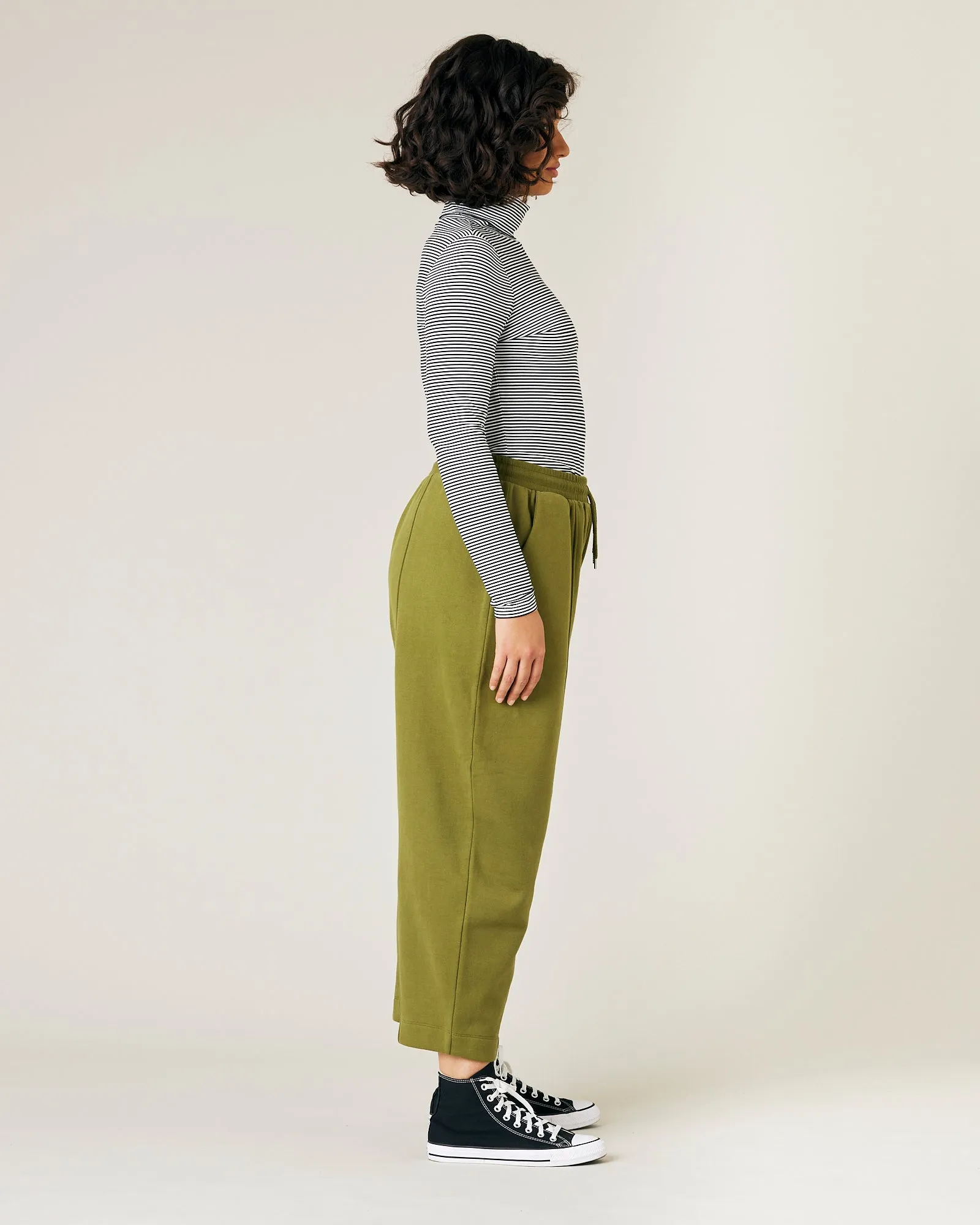 Jenny Avocado Fleece Jersey Trousers