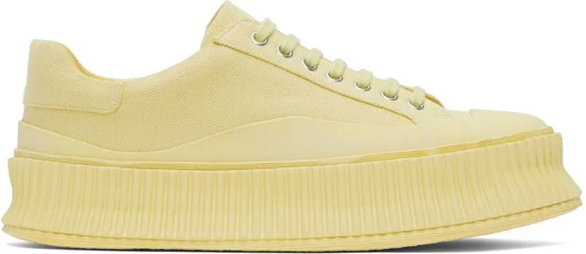 Jil Sander Yellow Platform Sneakers