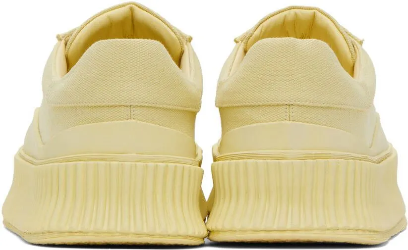 Jil Sander Yellow Platform Sneakers